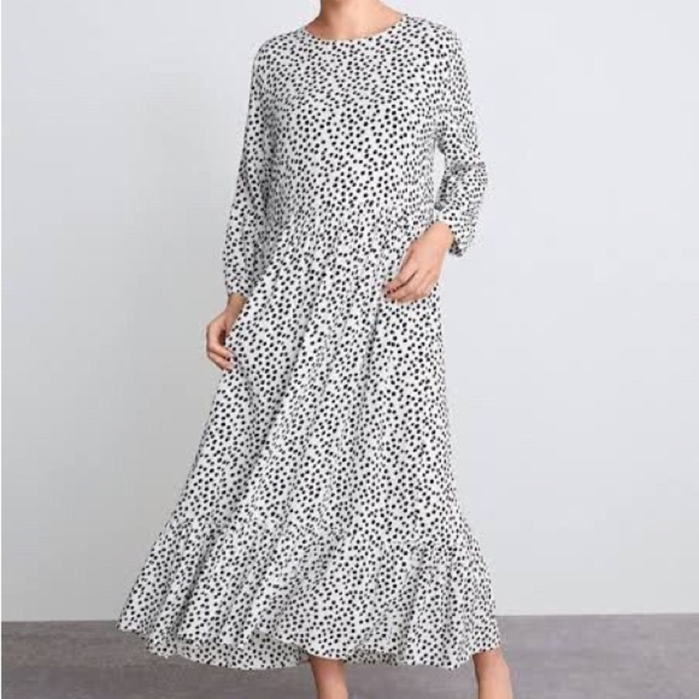 Polka Dot Midi Dress